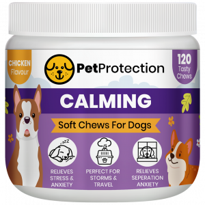 PetProtection 120 Calming Chews for Dogs Perfect for separation anxiety, loud noises, or stressful environments