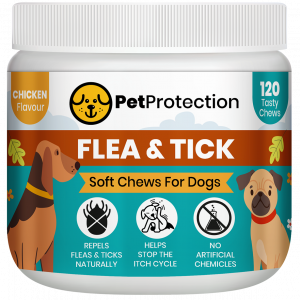 PetProtection 120 Flea & Tick Chews Repels Fleas & Ticks Naturally