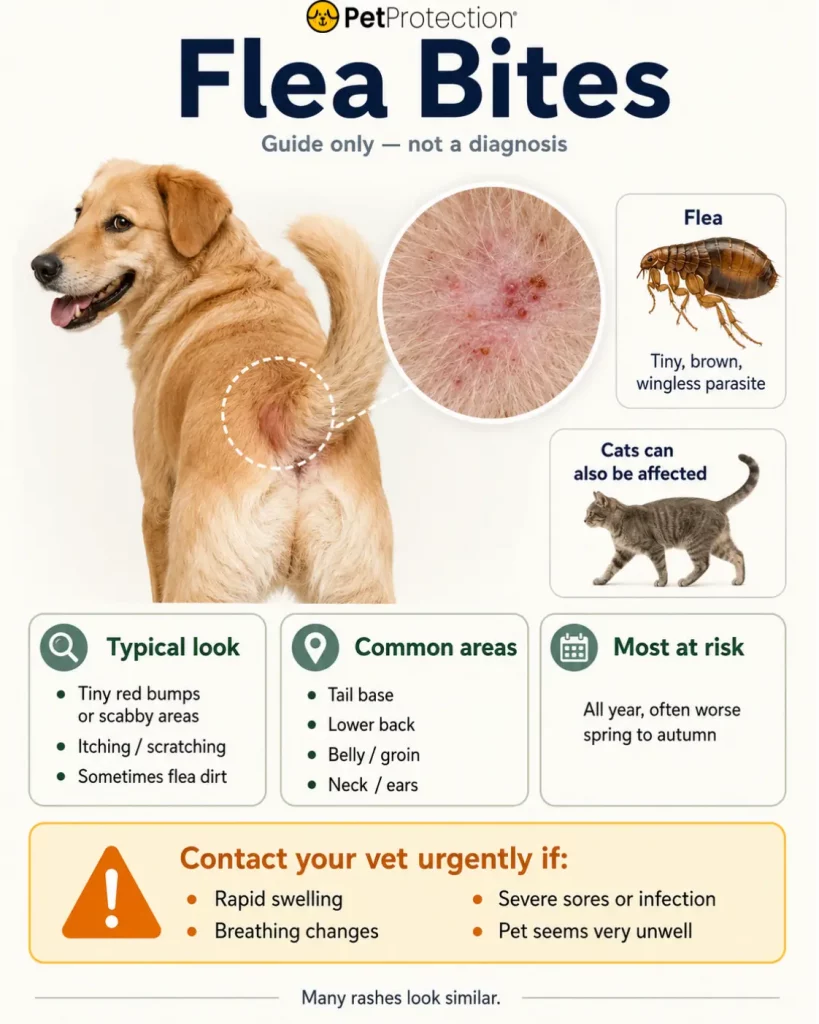 How to Identify Common Insect Bites on Cats and Dogs in the UK 1 Flea bite image
