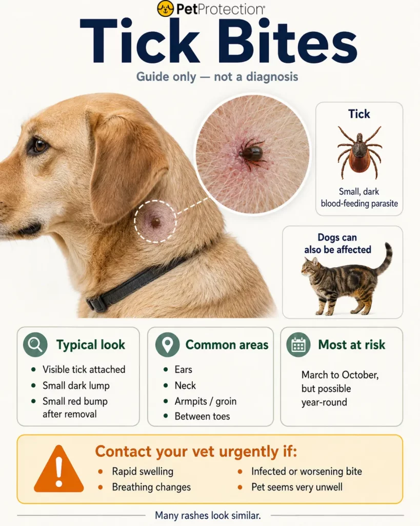 How to Identify Common Insect Bites on Cats and Dogs in the UK 2 Tick bite image on your pet